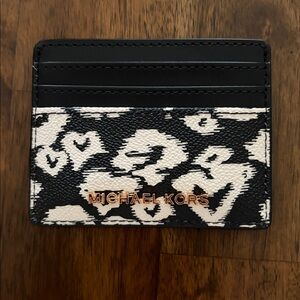 Michael Kors Jet Set Patterned Hearts Card Holder